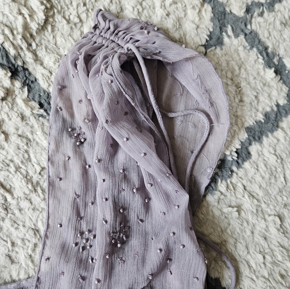 Free People One Shoulder Beaded Tunic Tank Xs - Picture 4 of 6